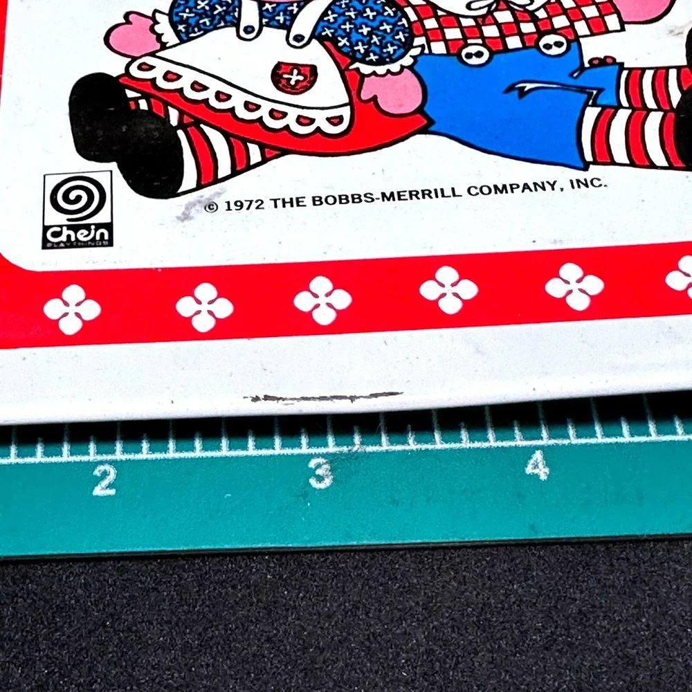 Vintage Raggedy Ann and Andy Tin Tray 1972 Cheinco Nostalgic Decor‎